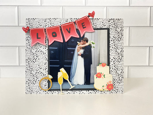 "Love Banner" mit roten Herzen