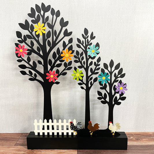 "Bunte Hühner-Bande", 3 separate Magnete