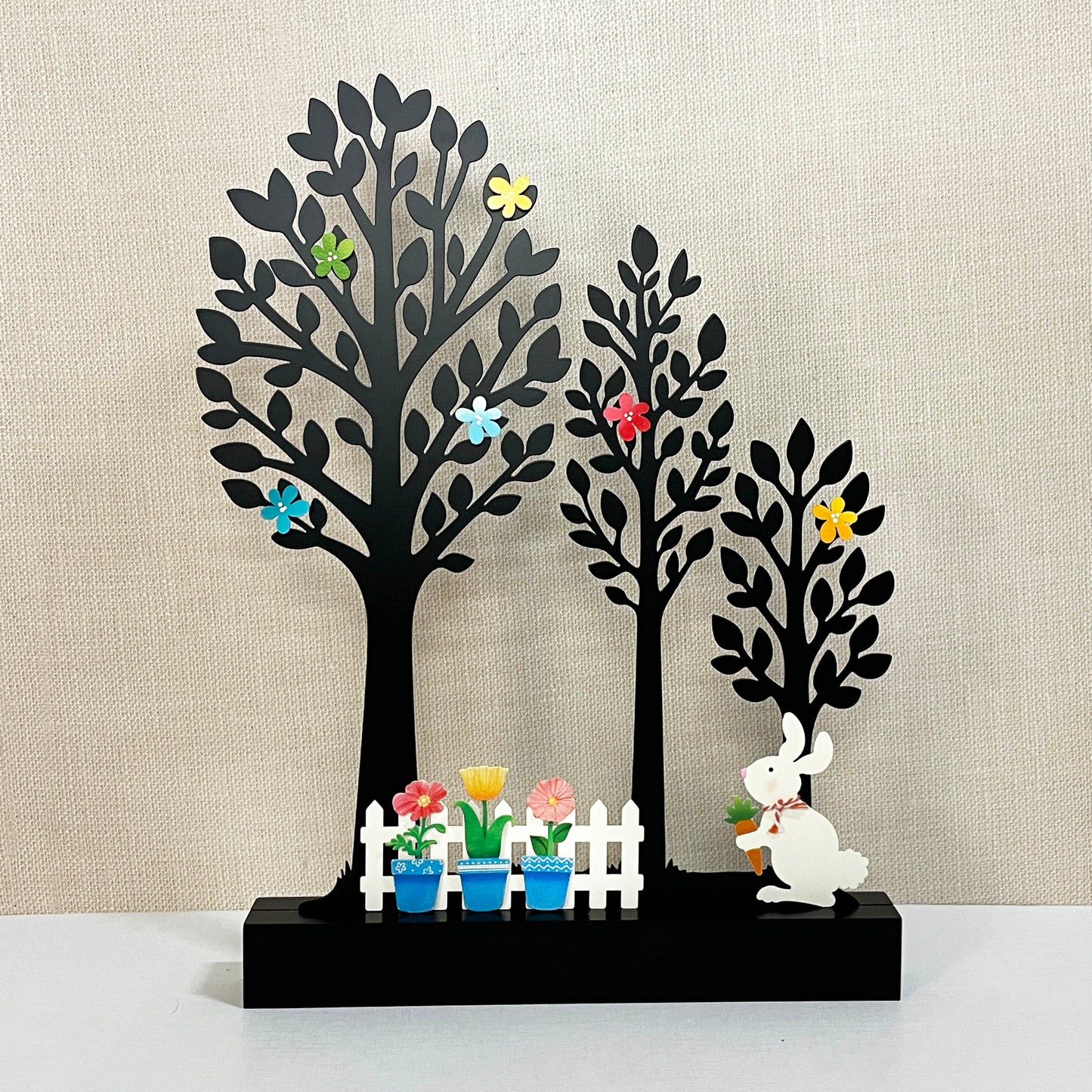Blumen Magnete, blaue Töpfe (3-er Set)