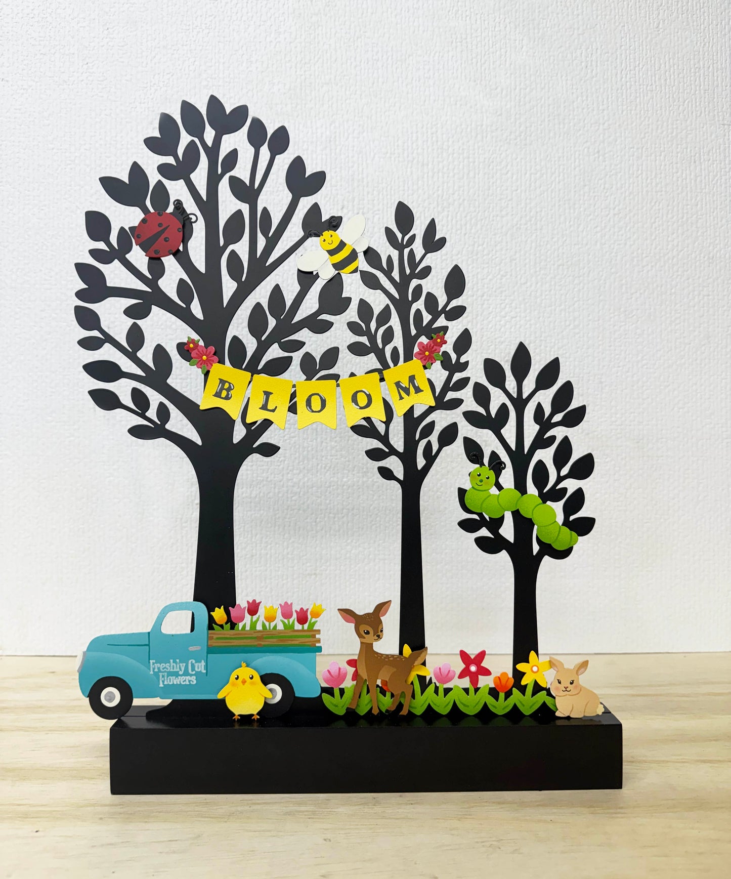 "Frühlings-Truck" mit Blumen-Magnet