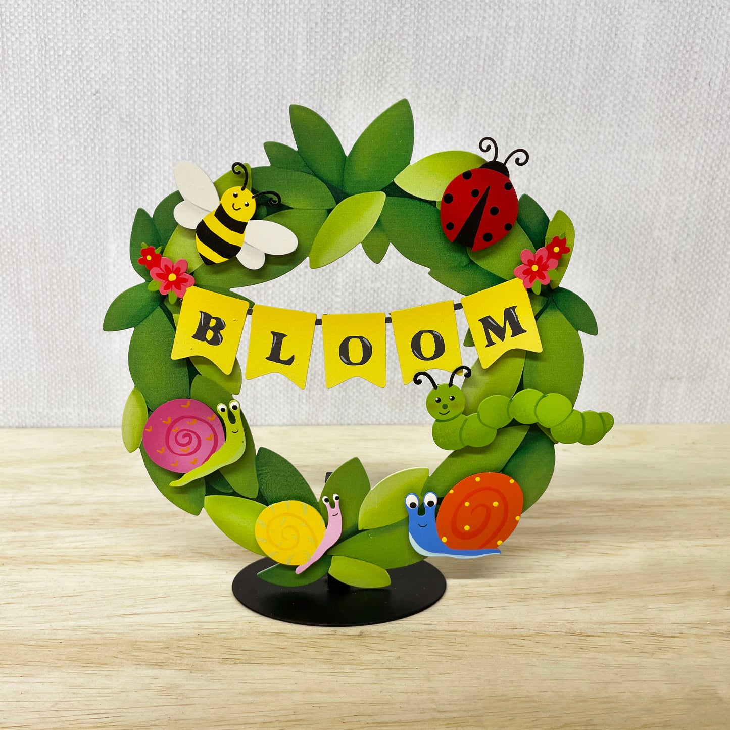 Fröhliche Frühlings-Insekten, Biene, Raupe und Marienkäfer, 3-Magnete-Set