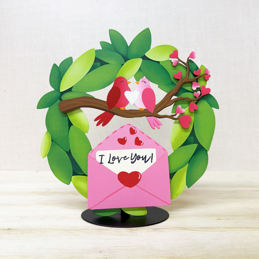 „Falling in Love“ romantisches Vogelpaar