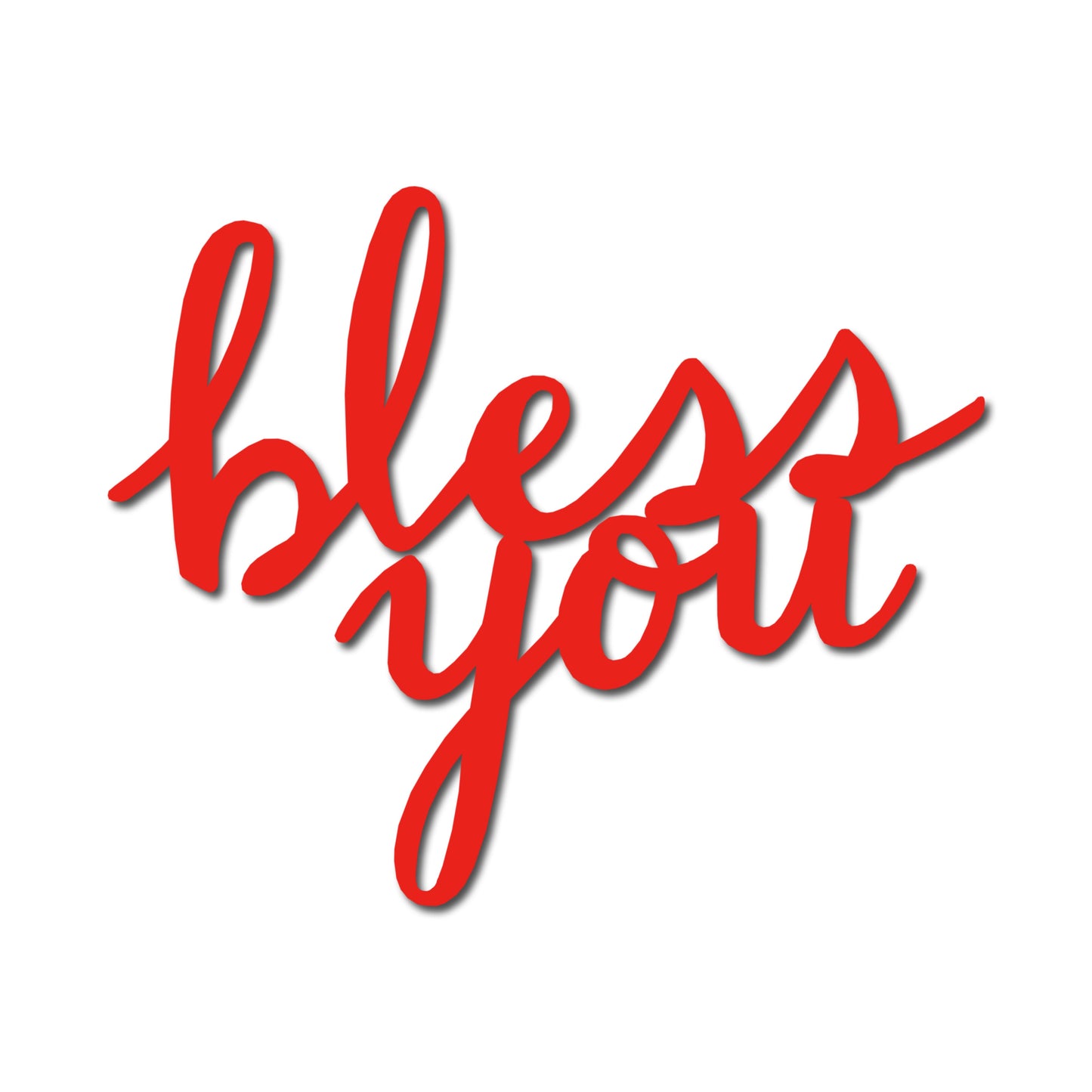 "bless you" (Sei gesegnet) - Magnet, rot