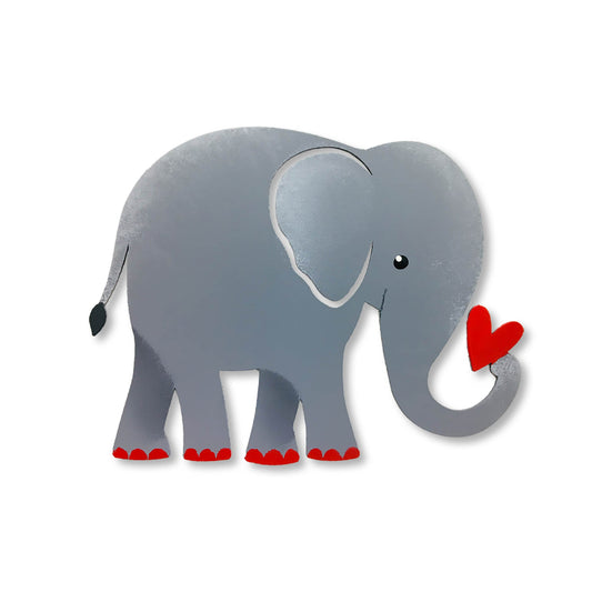 Elefant mit Herz Magnet