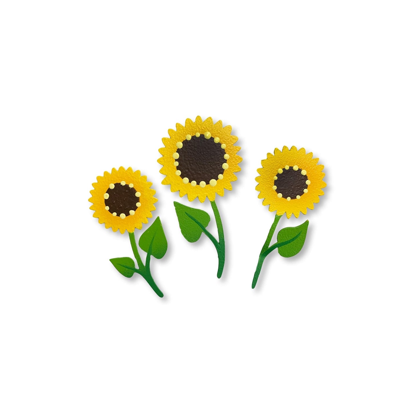 Summer sunflower magnets, set of 3