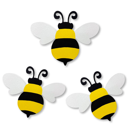 Bienen "Mini-Art-Pop" (3-er Set)