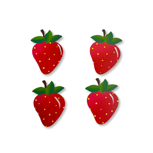 Erdbeer-Magnete (4-er Set)