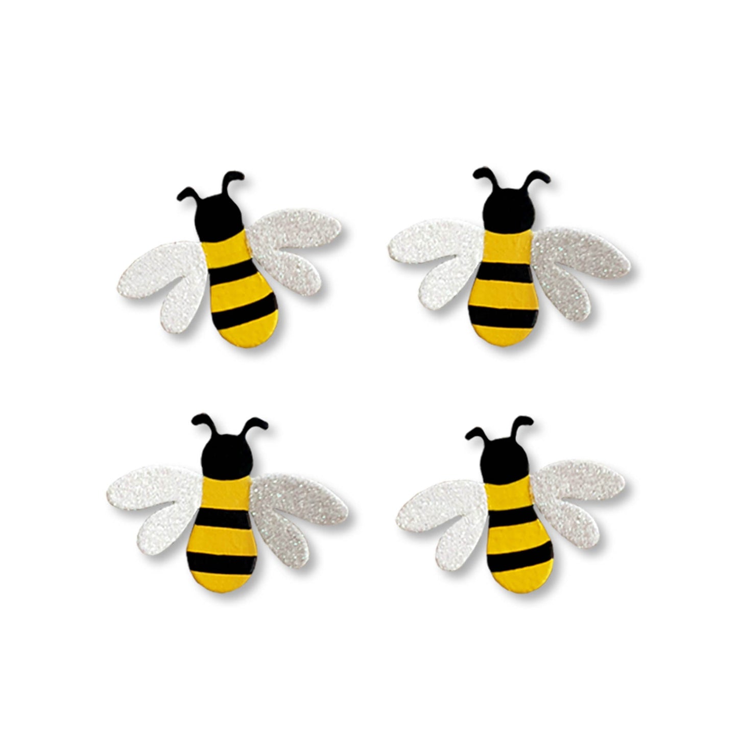 Bee magnets, set of 4