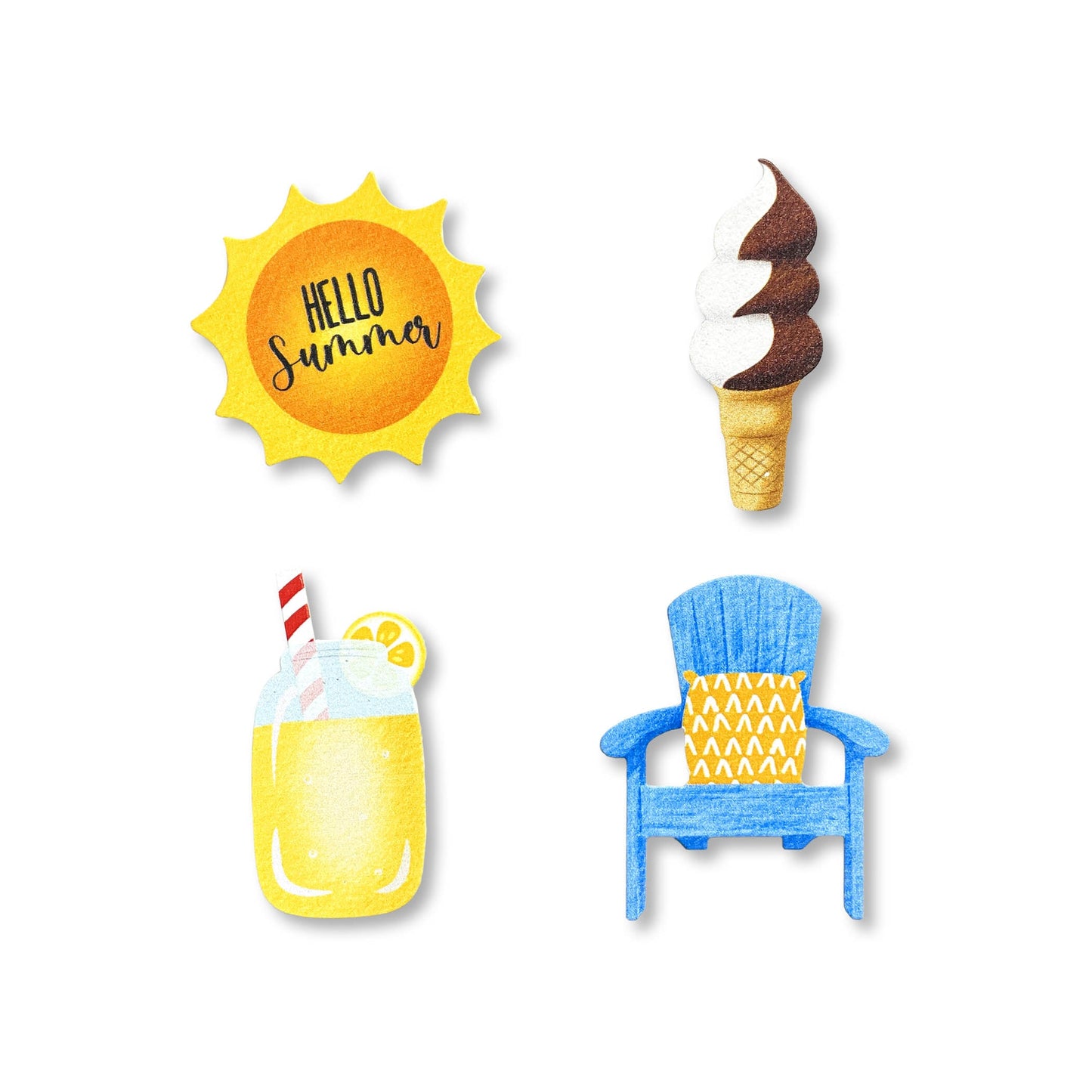 Hallo Sommer-Magnete (4-er Set)