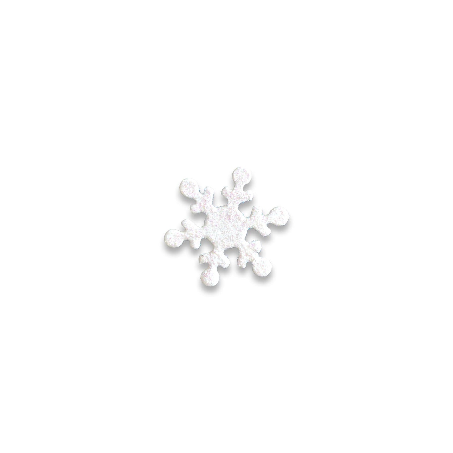 Schneeflocken-Magnet mit Glitter