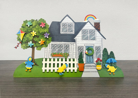 Herbstmagnete mit Drachen und Regenbogen, 3-er Set