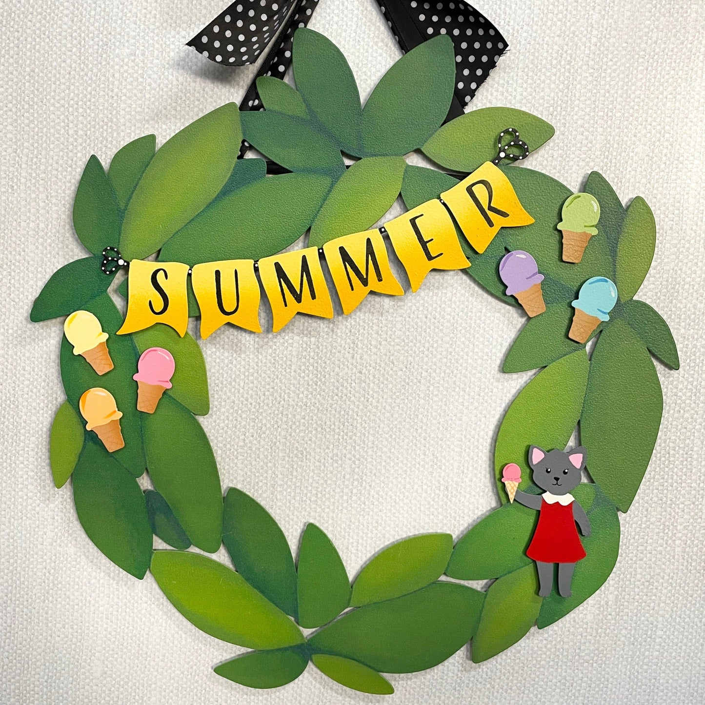 Summer banner, yellow, mini art pop