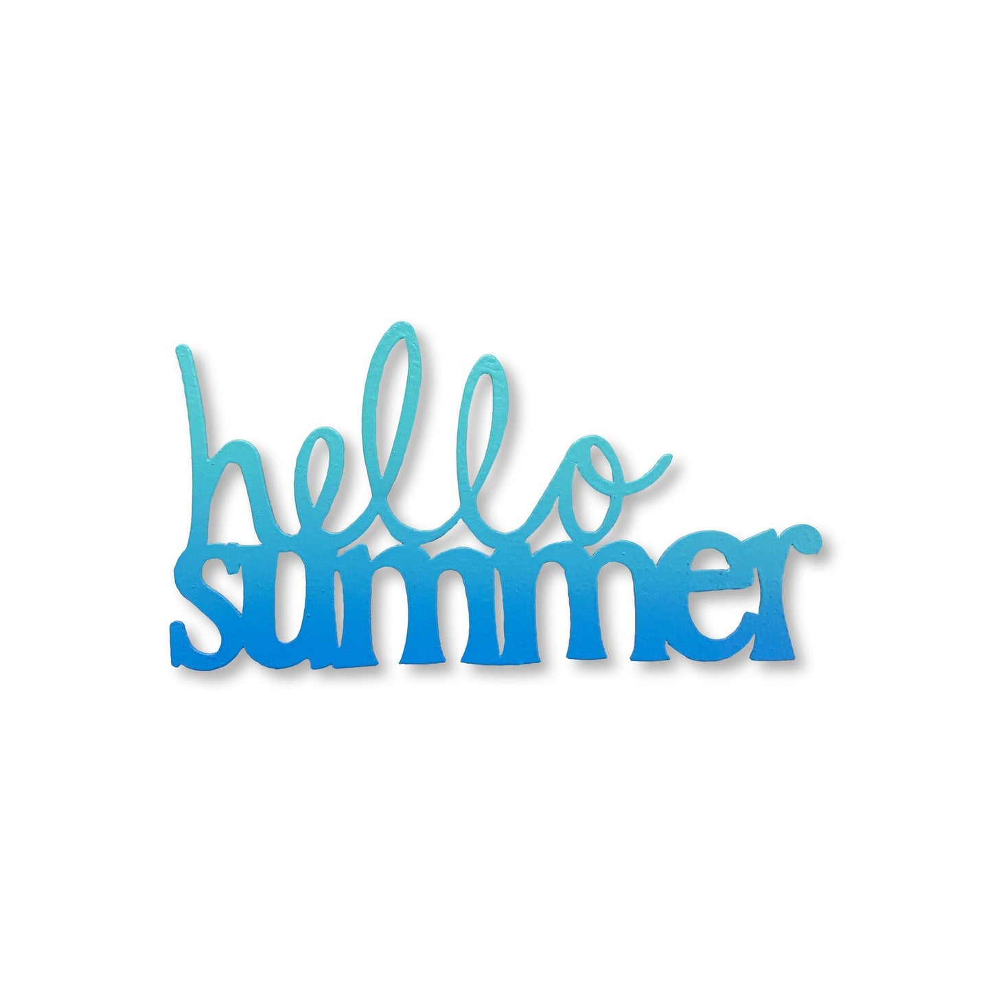 "Hello Summer" magnet, blue