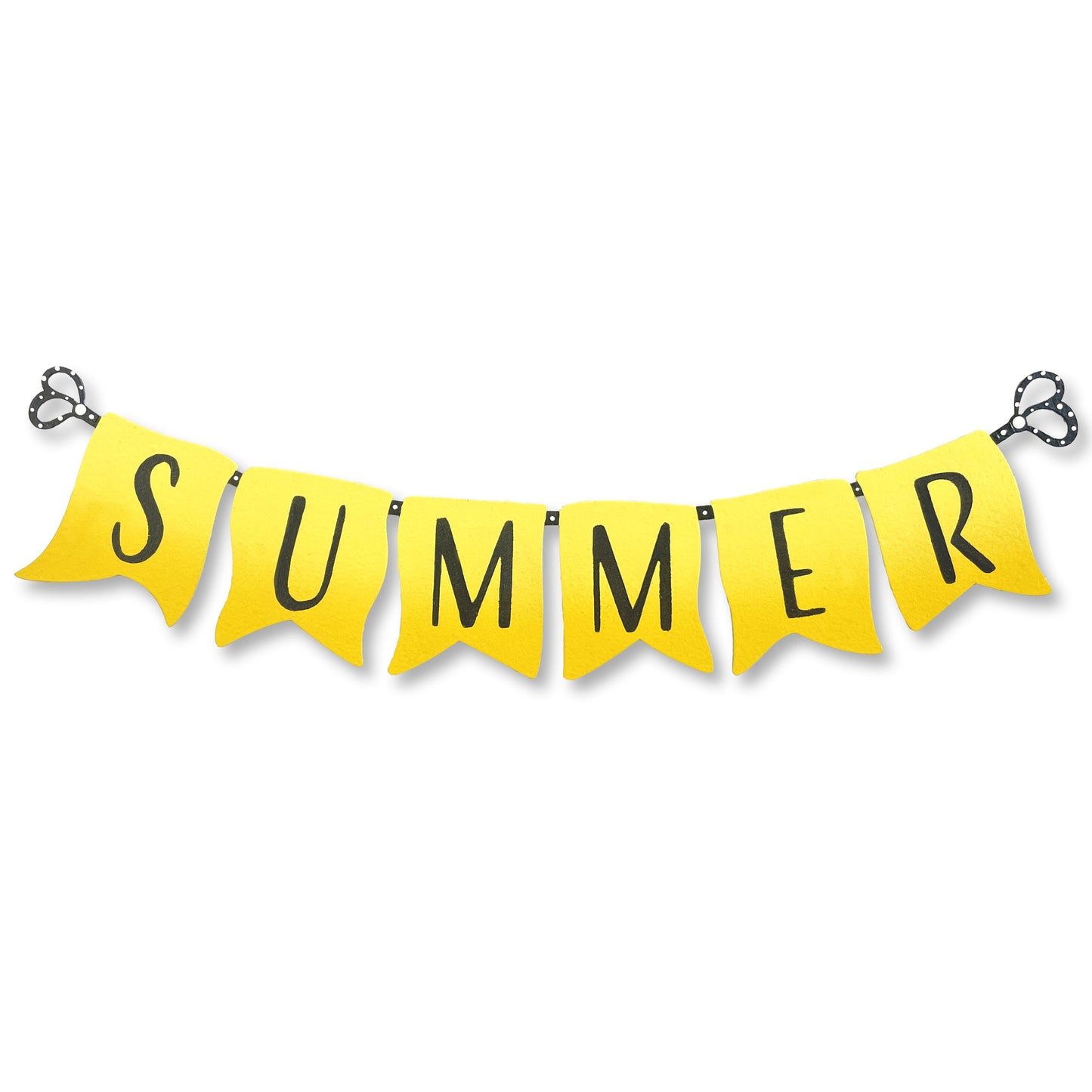 Summer banner, yellow, mini art pop