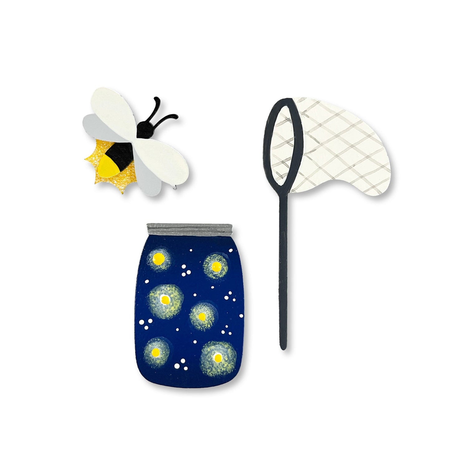 Catching fireflies (set of 3)